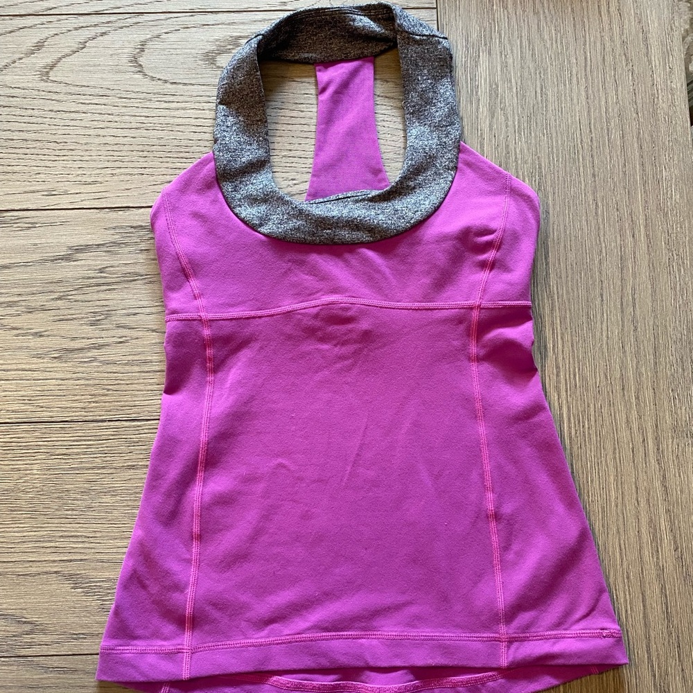 Lululemon Athletica Purple and Gray Tank Top
